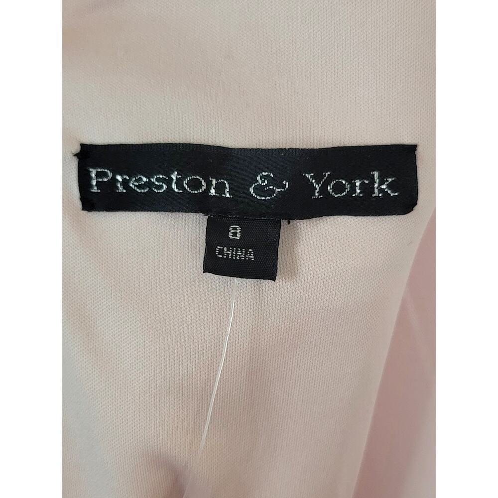 NWT Prescot & York Fit & Flare Mollie Peachy Rose Textured Dress Womens Size 8 - Picture 10 of 12